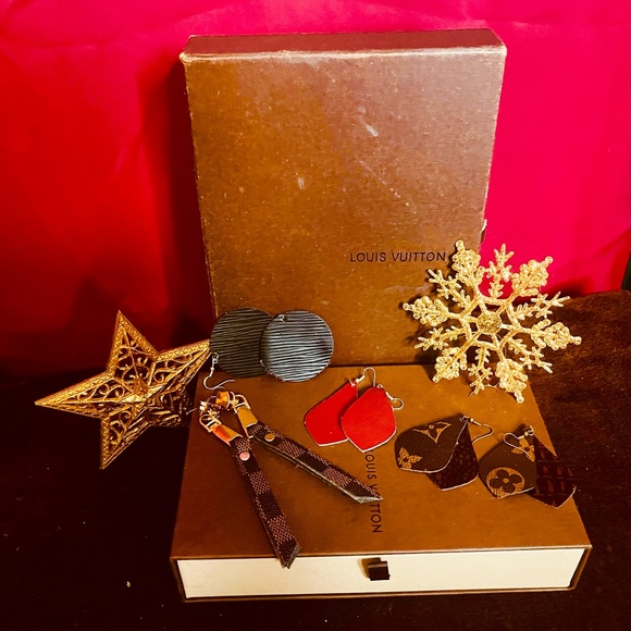 Custom Leather Lux & Designer Earrings- Dooney, Coach, Kate, LV, GUCCI, MK - Picture 6 of 15